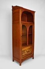 将图片加载到图库查看器,Vitrine Art Nouveau par Gauthier-Poinsignon en acajou sculpté et marqueté, vers 1910