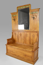 将图片加载到图库查看器,Banc-coffre / vestiaire Italien en chêne sculpté