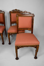 将图片加载到图库查看器,Lot de 4 chaises japonisantes attribuées à Gabriel Viardot, France, circa 1880