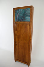 将图片加载到图库查看器,Paravent Art Nouveau à paysage floral pyrogravé, par G. Royer, vers 1910