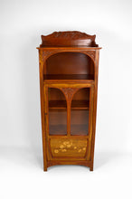 将图片加载到图库查看器,Vitrine Art Nouveau par Gauthier-Poinsignon en acajou sculpté et marqueté, vers 1910