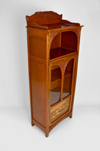 将图片加载到图库查看器,Vitrine Art Nouveau par Gauthier-Poinsignon en acajou sculpté et marqueté, vers 1910