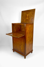 将图片加载到图库查看器,Bar Art Déco en noyer et loupe d'orme, France, circa 1925