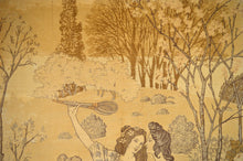将图片加载到图库查看器,Paire de tapisseries Art Nouveau "La Fête du Printemps" par Eugène Grasset, 1900