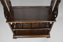 将图片加载到图库查看器,Vestiaire / porte manteau asiatique en bois sculpté de dragons