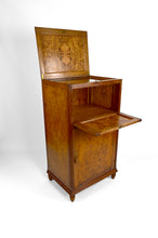 将图片加载到图库查看器,Bar Art Déco en noyer et loupe d'orme, France, circa 1925