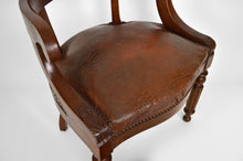 将图片加载到图库查看器,Fauteuil de bureau à crosses style Napoléon III, circa 1880