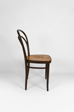 将图片加载到图库查看器,Lot de 4 Chaises Thonet en bois courbé à assises décorées