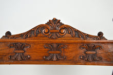 将图片加载到图库查看器,Fauteuil curule Néo Renaissance en noyer sculpté