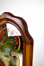 将图片加载到图库查看器,Miroir Art Nouveau à scène peinte bucolique, circa 1900