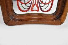将图片加载到图库查看器,Miroir Art Nouveau à scène peinte bucolique, circa 1900