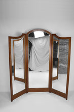 将图片加载到图库查看器,Miroir de Dressing Triptyque de style Victorien en Acajou et Laiton, circa 1880