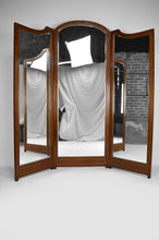 将图片加载到图库查看器,Miroir de Dressing Triptyque de style Victorien en Acajou et Laiton, circa 1880