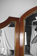 将图片加载到图库查看器,Miroir de Dressing Triptyque de style Victorien en Acajou et Laiton, circa 1880