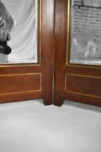 将图片加载到图库查看器,Miroir de Dressing Triptyque de style Victorien en Acajou et Laiton, circa 1880