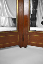 将图片加载到图库查看器,Miroir de Dressing Triptyque de style Victorien en Acajou et Laiton, circa 1880