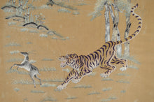 将图片加载到图库查看器,Grande tapisserie Vietnamienne au tigre, vers 1890