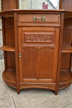 将图片加载到图库查看器,Desserte Art Nouveau en chêne sculpté de vigne, par Gauthier-Poinsignon