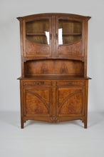 将图片加载到图库查看器,Buffet Art Nouveau en chêne et loupe d'orme, modèle aux coings