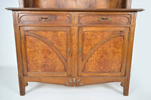 将图片加载到图库查看器,Buffet Art Nouveau en chêne et loupe d'orme, modèle aux coings