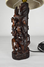 将图片加载到图库查看器,Lampe africaine en ébène sculpté