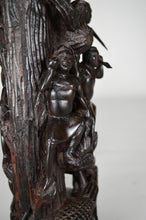 将图片加载到图库查看器,Lampe africaine en ébène sculpté