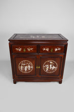 将图片加载到图库查看器,Importante Salle à Manger Asiatique en bois marqueté de nacre, milieu XXe