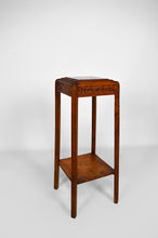 将图片加载到图库查看器,Sellette Art Déco en bois sculpté et marbre, France, circa 1925