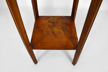 将图片加载到图库查看器,Sellette Art Déco en bois sculpté et marbre, France, circa 1925