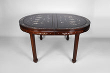 将图片加载到图库查看器,Importante Salle à Manger Asiatique en bois marqueté de nacre, milieu XXe