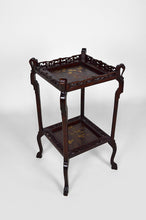 将图片加载到图库查看器,Guéridon japonisant en bois sculpté et panneaux laqués, France, vers 1880