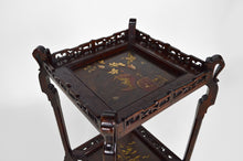 将图片加载到图库查看器,Guéridon japonisant en bois sculpté et panneaux laqués, France, vers 1880