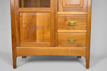 将图片加载到图库查看器,Bibliothèque Art Nouveau en noyer, France, circa 1910