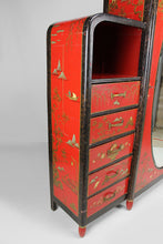 将图片加载到图库查看器,Armoire laquée Art Déco d'inspiration Asiatique attribuée à Eugène Tabouret, circa 1925