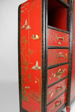 将图片加载到图库查看器,Armoire laquée Art Déco d'inspiration Asiatique attribuée à Eugène Tabouret, circa 1925