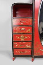将图片加载到图库查看器,Armoire laquée Art Déco d'inspiration Asiatique attribuée à Eugène Tabouret, circa 1925