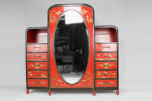 将图片加载到图库查看器,Armoire laquée Art Déco d'inspiration Asiatique attribuée à Eugène Tabouret, circa 1925