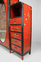 将图片加载到图库查看器,Armoire laquée Art Déco d'inspiration Asiatique attribuée à Eugène Tabouret, circa 1925