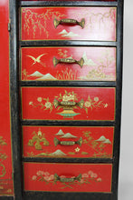 将图片加载到图库查看器,Armoire laquée Art Déco d'inspiration Asiatique attribuée à Eugène Tabouret, circa 1925