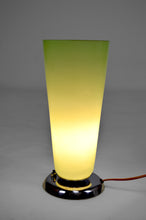 将图片加载到图库查看器,Lampe Art Deco en chrome et verre céladon, France, circa 1930