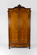 将图片加载到图库查看器,Armoire Art Nouveau marquetée en acajou, France, circa 1900