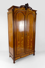 将图片加载到图库查看器,Armoire Art Nouveau marquetée en acajou, France, circa 1900