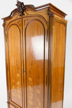 将图片加载到图库查看器,Armoire Art Nouveau marquetée en acajou, France, circa 1900