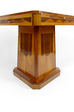 Charger l'image dans la galerie, Table de jeu Art Déco en bois marqueté, circa 1925