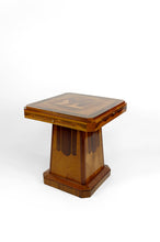 Charger l'image dans la galerie, Table de jeu Art Déco en bois marqueté, circa 1925