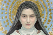 将图片加载到图库查看器,Lithographie Sainte Thérèse de Lisieux par Edgard Maxence, 1927