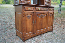 将图片加载到图库查看器,Salle à manger Art Nouveau en chêne sculpté, 8 éléments