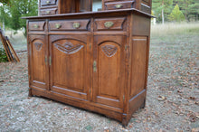 将图片加载到图库查看器,Salle à manger Art Nouveau en chêne sculpté, 8 éléments