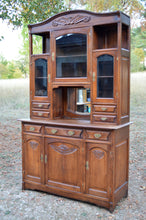 将图片加载到图库查看器,Salle à manger Art Nouveau en chêne sculpté, 8 éléments