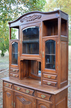 将图片加载到图库查看器,Salle à manger Art Nouveau en chêne sculpté, 8 éléments